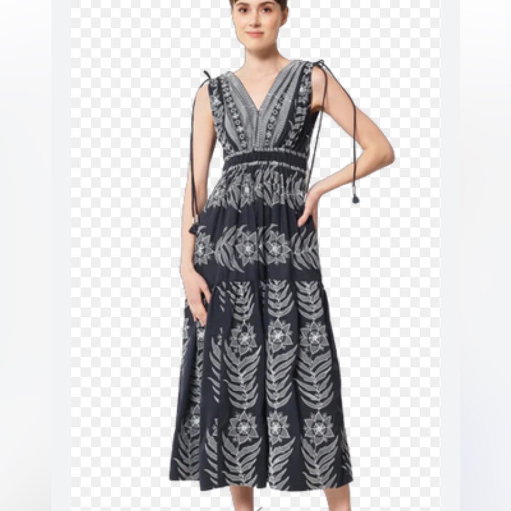 Omika Rosalita Elegant Gray Maxi Dress Sz S